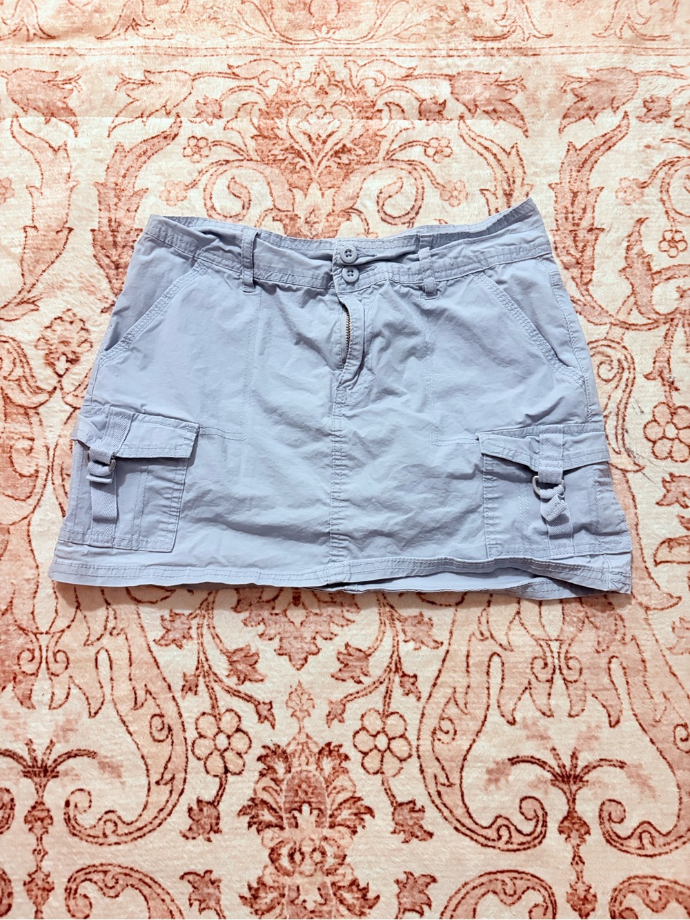 Hot Kiss Gray Cargo Mini Skirt